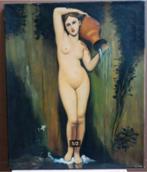 vintage schilderij: die badende, naar La Sorgente, I. Ingres, Antiek en Kunst, Ophalen