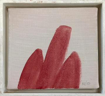 Klaas Gubbels, klein schilderij; Nature Morte uit 2010 beschikbaar voor biedingen