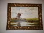 Oude Hollandse Molen Schilderij, Antiek en Kunst, Kunst | Schilderijen | Klassiek, Ophalen