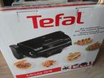 NIEUW! Tefal Contact grill Minute Grill Zwart GC2058, Ophalen, Uitneembare platen, Nieuw