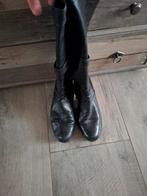 Zwarte leren laarzen, maat 9 (43), Kleding | Dames, Schoenen, Ophalen, Hoge laarzen, Zwart, Gabor