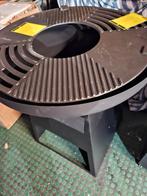 Hout gestookte bbq 80cm doorsnede gietijzeren plancha, Ophalen, Nieuw, Met accessoires