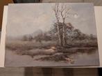 Schilderij Pierre Jacobs - Winterlandschap, Antiek en Kunst, Ophalen of Verzenden