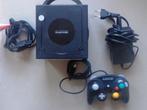 Gamecube Zwart + originele controller + kabels, Ophalen of Verzenden, Zo goed als nieuw, Zwart, Met 1 controller