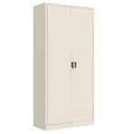 MN Draaideurkast Hoog Wit H180xB80xD38, Nieuw, Met slot, Metaal, 150 tot 200 cm