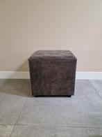 Leen Bakker Nando Hocker - Antraciet, Ophalen, Minder dan 50 cm, Vierkant, Minder dan 50 cm
