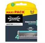 Wilkinson Sword Quattro Titanium Sensitive Scheermesjes 5+2, Ophalen of Verzenden, Nieuw, Gehele gezicht, Overige typen