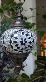 Turkse Lamp Hanglamp Mozaïek Authentiek Kroonluchte, Ophalen of Verzenden, Zo goed als nieuw, Glas, Minder dan 50 cm