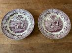 Petrus Regout Ruth&Boaz Borden - 2 Stuks Antiek Servies, Antiek en Kunst, Ophalen of Verzenden