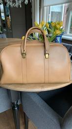 Retro reistas. Beige tas. Kunststof., Beige, Gebruikt, Ophalen of Verzenden, 40 tot 60 cm