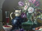 Schilderij pronkstilleven op paneel. Thomas Heesakkers., Antiek en Kunst, Kunst | Schilderijen | Klassiek, Ophalen