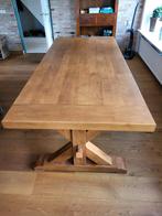 Eikenhouten Tafel - Handgemaakt - 100x220cm, Huis en Inrichting, Tafels | Eettafels, Ophalen, Gebruikt, Eikenhout, 200 cm of meer