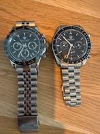 hommage Rolex Daytona 40mm + hommage Omega Speedmaster 38mm., Sieraden, Tassen en Uiterlijk, Horloges | Heren, Ophalen of Verzenden