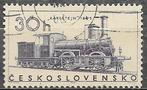 TSJECHO-SLOWAKIJE 30 h. zegel Stoomloc "Karlsteijn" 1966, Verzenden, Gestempeld, Treinen