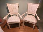 2 Armstoelen crème, Huis en Inrichting, Stoelen, Ophalen, Hout, Twee, Overige kleuren