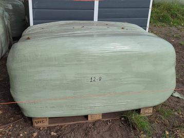 Groot pak hooi / kuil 2e persing in folie beschikbaar voor biedingen