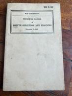 WO2 Amerikaans Chauffeurs handboek 1942 KTR Jeep voertuig, Amerika, Verzenden, Boek of Tijdschrift