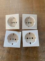4 x Jung centraalplaat (zonder stopcontact) wit, Doe-het-zelf en Verbouw, Elektra en Kabels, Ophalen of Verzenden, Nieuw, Stopcontact
