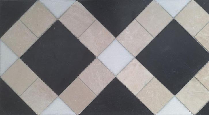 Marmer getrommeld patroon Botticino vloertegel 30/15, Doe-het-zelf en Verbouw, Tegels, Nieuw, Vloertegels, Marmer, 20 tot 40 cm