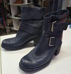 Free Lance bikerboots enkellaars donkerblauw leer 39.5 50034, Kleding | Dames, Schoenen, Freelance, Blauw, ., Lage of Enkellaarzen