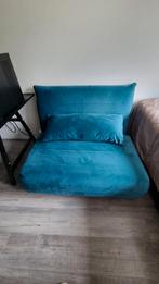 Slaapbankje 1 zits met kliksysteem, Huis en Inrichting, Ophalen, Eenpersoons, Blauw, Zo goed als nieuw