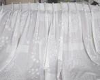 1 Witte vitrage van 252 cm hoog en 140 cm breed, 100 tot 150 cm, 200 cm of meer, Wit, Ophalen of Verzenden