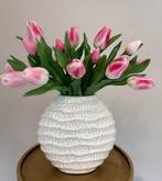 Mooie tulpen in luxe vaas – keuze uit wit of goud!, Ophalen of Verzenden, Nieuw