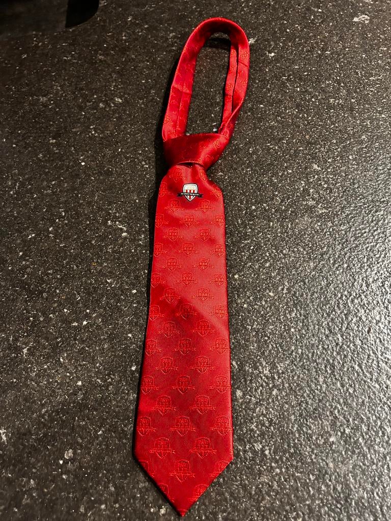 Rode PSV Stropdas, Ophalen of Verzenden, Zo goed als nieuw, Rood, Met patroon