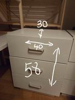 Ladekast met 3 lades, easy to transport, Huis en Inrichting, Kasten | Ladekasten, Overige materialen, Minder dan 50 cm, Ophalen of Verzenden