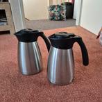 ☕️ 2 x RVS Thermoskan - Ideaal voor warme dranken!, Ophalen of Verzenden, Gebruikt