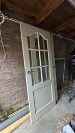 Stompe deuren wit jaren 60 met ruiten, Doe-het-zelf en Verbouw, Deuren en Horren, Ophalen, Gebruikt, 80 tot 100 cm, Binnendeur