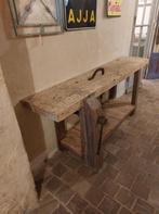relatief korte oude werkbank 210 cm lang, Antiek en Kunst, Curiosa en Brocante, Ophalen