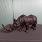 Grote zeer decoratieve leren neushoorn, Huis en Inrichting, Ophalen of Verzenden