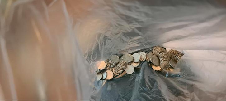 98 dubbeltjes (visje) koningin Juliana, Postzegels en Munten, Munten | Nederland, Koningin Juliana, Ophalen of Verzenden