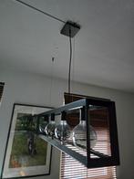 Zwart stalen hanglamp, Ophalen, Zo goed als nieuw, Minder dan 50 cm