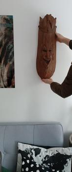 Groot Afrikaans Houten Wanddecoratie, Ophalen