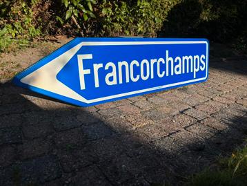 Verkeersbord Spa Francorchamps beschikbaar voor biedingen