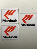 3 stickers Martinair, Verzenden, Zo goed als nieuw