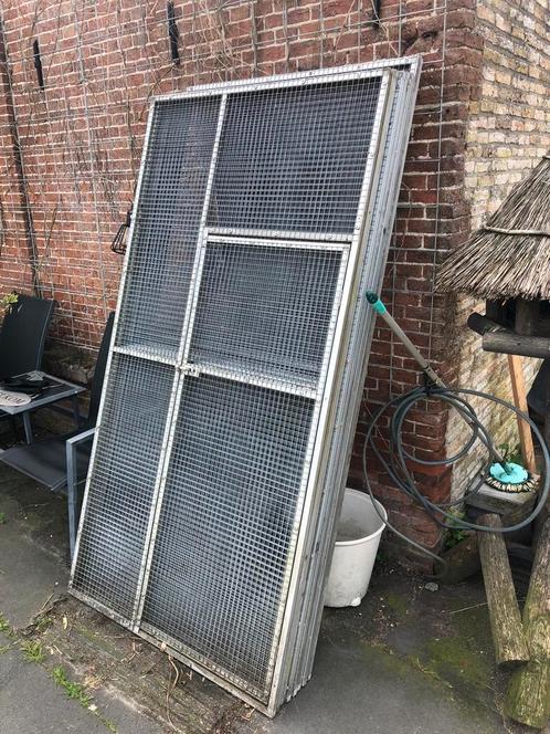 Kattenren panelen 8 stuks, incl. deur., Dieren en Toebehoren, Katten-accessoires, Gebruikt, Ophalen