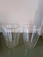 2  Nieuwe dubbelwandige theeglazen, Huis en Inrichting, Keuken | Servies, Ophalen, Nieuw, Glas