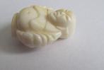 2 mooie Luxe Vintage grote Lucite Happy Boeddha kraal Buddha, Verzenden, Zo goed als nieuw, Kraal
