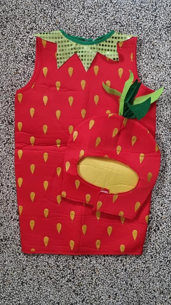 Super leuke aardbei of bosbes verkleedset, Kinderen en Baby's, Carnavalskleding en Verkleedspullen, Nieuw, Jongen of Meisje, 104 of kleiner