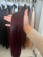 Machine weft Vietnam 100 % human virgin hair burgundy 65 cm, Pruik of Haarverlenging, Vietnam, Nieuw, ?