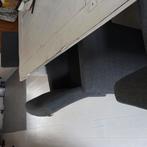 6 Grijze  stoelen met wieltjes., Ophalen, Gebruikt, Vijf, Zes of meer stoelen, Stof