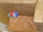 Loveseat cognac bank, Huis en Inrichting, Fauteuils, Ophalen, Gebruikt, 75 tot 100 cm, 125 cm of meer