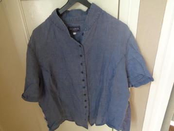 SCARVA linnen  blouse:mt 44 beschikbaar voor biedingen