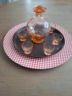 Vintage likeurset met karaf en glaasjes, Antiek en Kunst, Antiek | Glas en Kristal, Ophalen of Verzenden