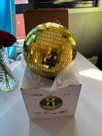 Nieuwe Gouden Discobal - Feestverlichting, Ophalen of Verzenden, Nieuw, Glas, Minder dan 50 cm