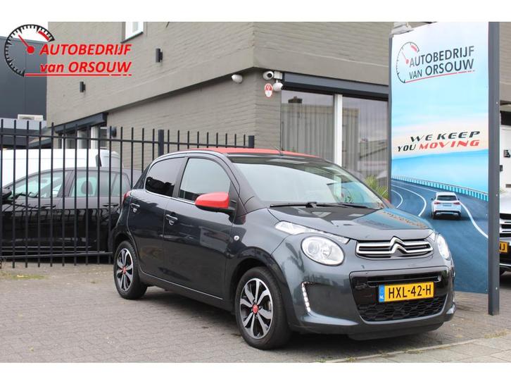 Citroën C1 1.0 VTi Airscape Urban Ride Cabriolet Led Navi A, Auto's, Citroën, Bedrijf, Te koop, C1, ABS, Achteruitrijcamera, Airbags
