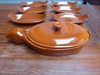 Vintage terrine haas en 6 schaaltjes, Ann Berger, Antiek en Kunst, Ophalen of Verzenden